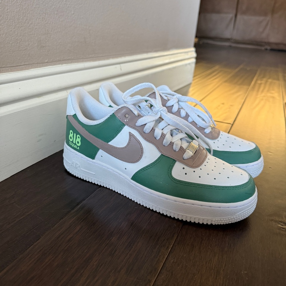 Custom 818 tequila Nike Air Force ones - Picture 2 of 9